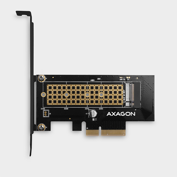 AXAGON PCEM2-N PCI-E 3.0 4x - M.2 SSD NVMe, až na 80 mm SSD