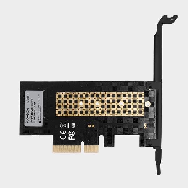 AXAGON PCEM2-N PCI-E 3.0 4x - M.2 SSD NVMe, až na 80 mm SSD