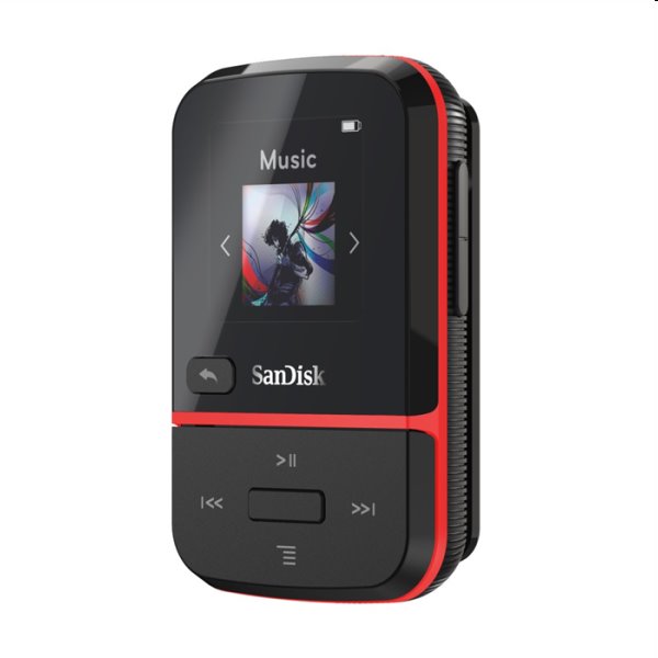Prehrávač SanDisk MP3 Clip Sport Go 16 GB, červený