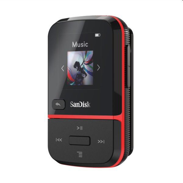Prehrávač SanDisk MP3 Clip Sport Go 16 GB, červený Prehrávač SanDisk MP3 Clip Sport Go 16 GB, červený