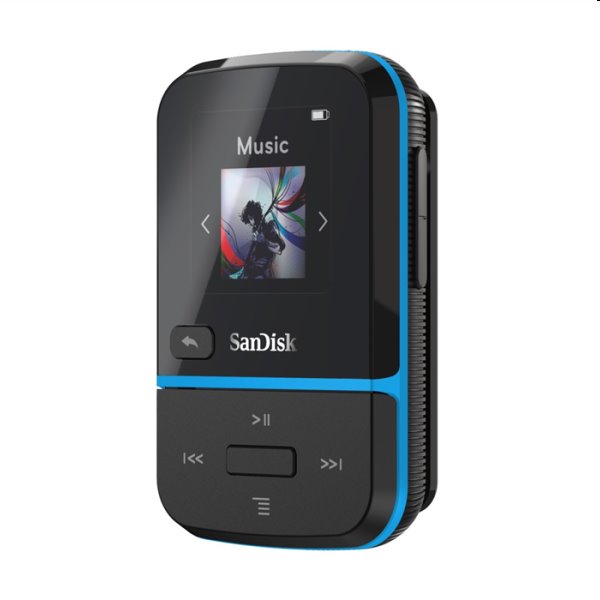 Prehrávač SanDisk MP3 Clip Sport Go 32 GB, modrý Prehrávač SanDisk MP3 Clip Sport Go 32 GB, modrý