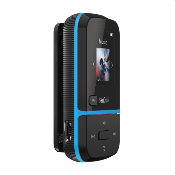 Prehrávač SanDisk MP3 Clip Sport Go 32 GB, modrý Prehrávač SanDisk MP3 Clip Sport Go 32 GB, modrý