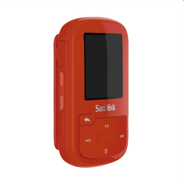 Prehrávač SanDisk MP3 Clip Sport Plus 16 GB, červený Prehrávač SanDisk MP3 Clip Sport Plus 16 GB, červený