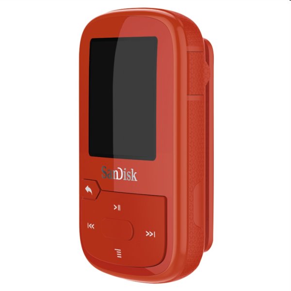 Prehrávač SanDisk MP3 Clip Sport Plus 16 GB, červený Prehrávač SanDisk MP3 Clip Sport Plus 16 GB, červený