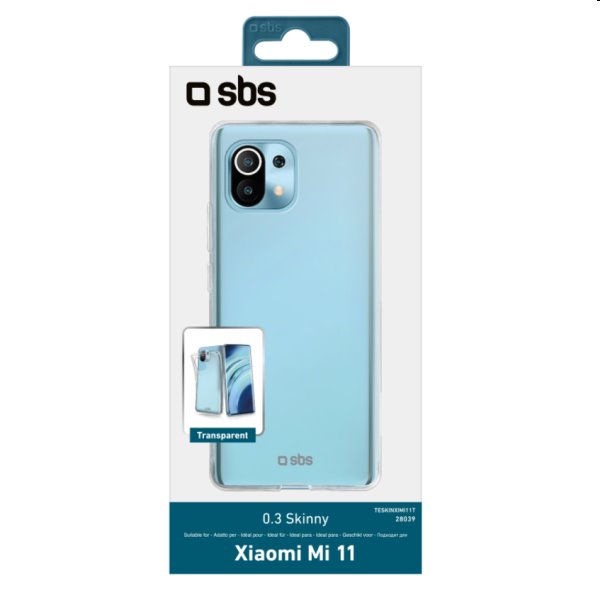 Puzdro SBS Skinny pre Xiaomi Mi 11, transparent