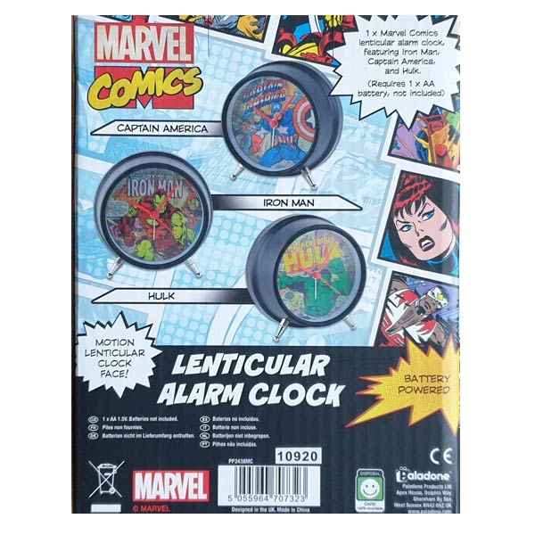 Budík Comics Lenticular (Marvel)