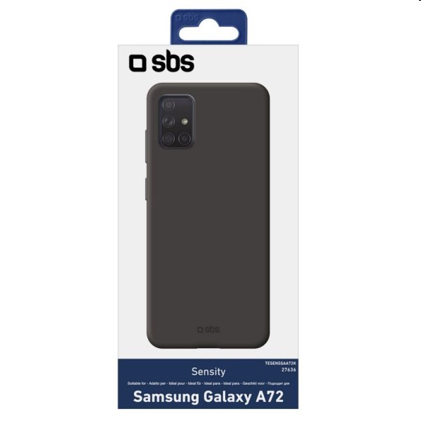 Zadný kryt SBS Sensity pre Samsung Galaxy A72 - A725F, čierna
