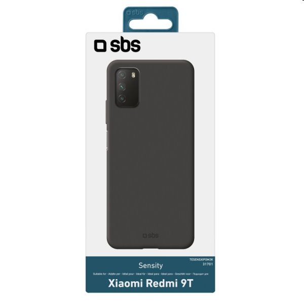 Zadný kryt SBS Sensity pre Xiaomi Redmi 9T/Poco M3, čierna Zadný kryt SBS Sensity pre Xiaomi Redmi 9T/Poco M3, čierna