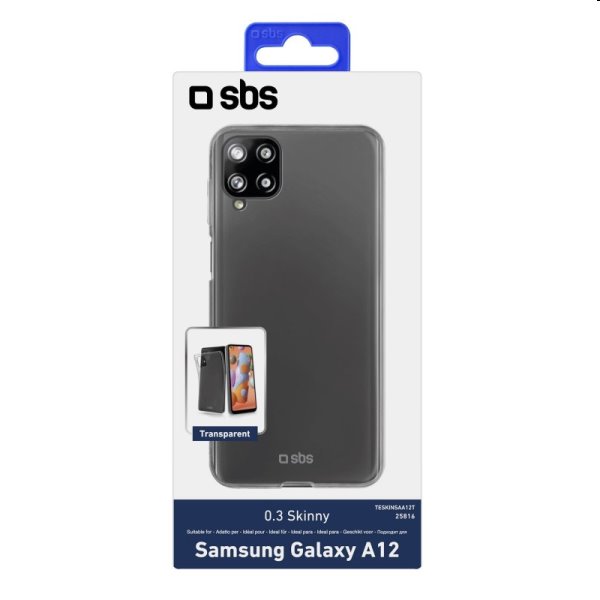 Zadný kryt SBS Skinny pre Samsung Galaxy A12 - A125F, transparent