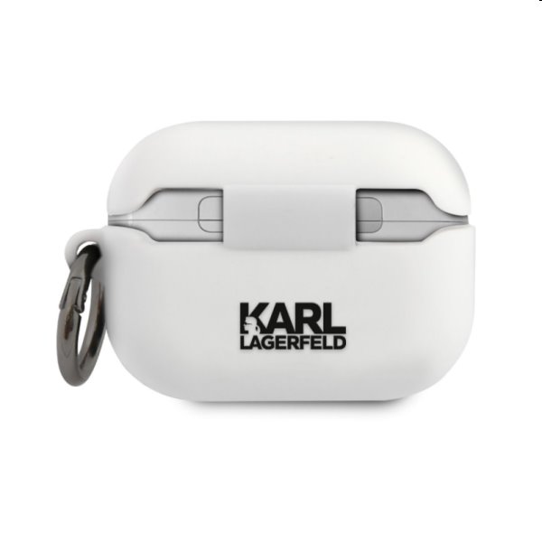 Karl Lagerfeld silikónový obal pre Apple AirPods Pro, biely
