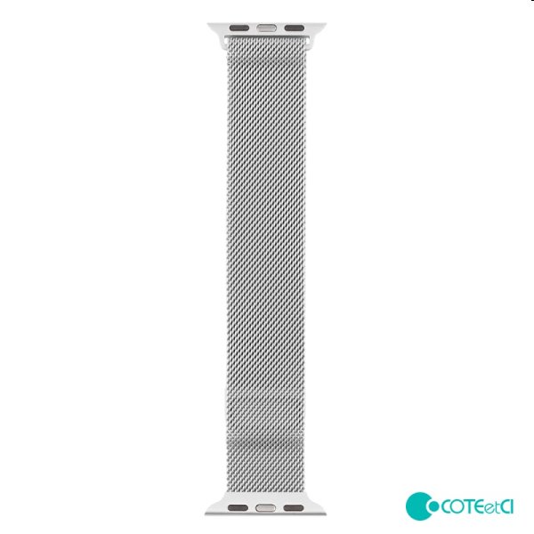 Nerezový remienok COTEetCI Milanese loop pre Apple Watch 38/40/41mm, strieborný Nerezový remienok COTEetCI Milanese loop pre Apple Watch 38/40/41mm, strieborný