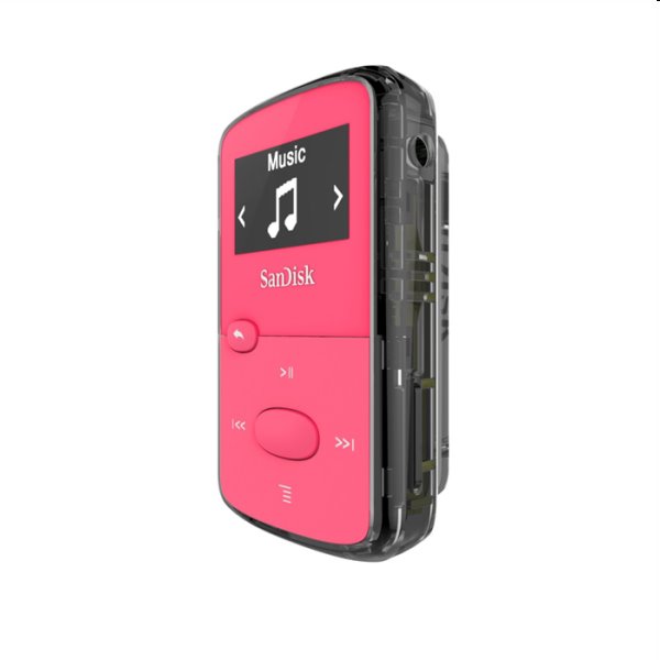 Prehrávač SanDisk MP3 Clip Jam 8 GB MP3, ružový