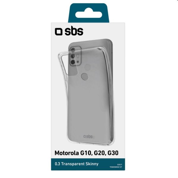 Zadný kryt SBS Skinny pre Motorola Moto G30/G20/G10, transparent