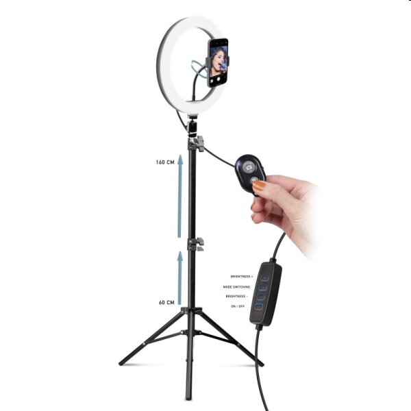 SBS Tripod Kruhové svetlo 10'' a stojan 160 cm SBS Tripod Kruhové svetlo 10'' a stojan 160 cm