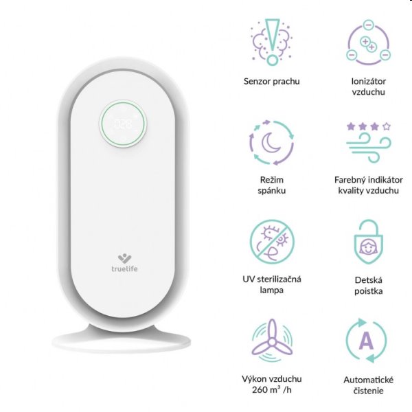 TrueLife AIR Purifier P5 WiFi - čistička vzduchu