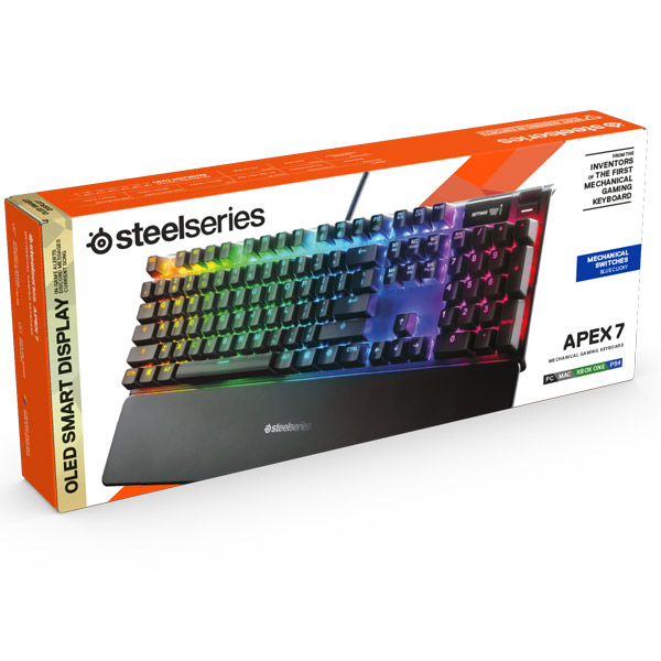 Herná klávesnica SteelSeries Apex 7 (Blue Switch) US