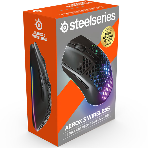 Herná myš SteelSeries Aerox 3 Wireless, black
