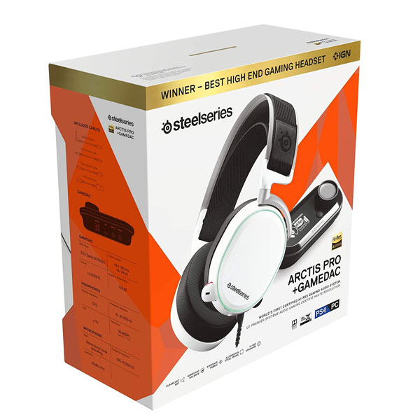 Herné slúchadlá Steelseries Arctis Pro + GameDAC, white Herné slúchadlá Steelseries Arctis Pro + GameDAC, white