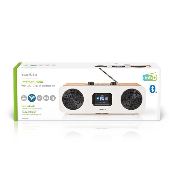 Internetové rádio Nedis RDIN2500WT 34W