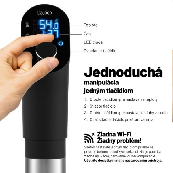 Ponorný varič Lauben Sous Vide Stick SV01