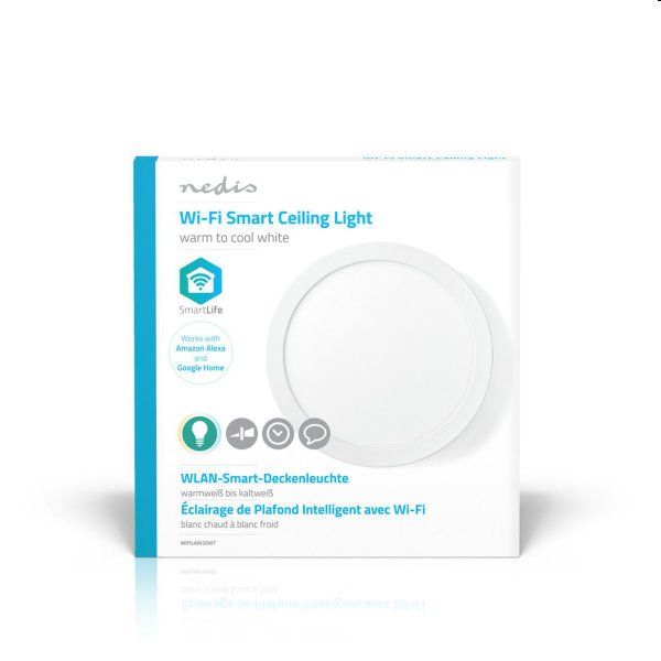 Nedis smart WiFi stropné svetlo 30cm, 18W, 1400L
