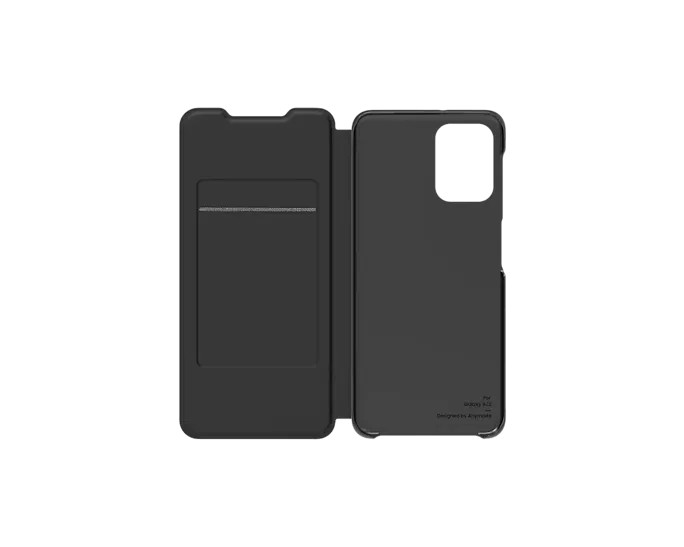 Knižkové puzdro Flip Wallet Cover pre Samsung Galaxy A22, čierna