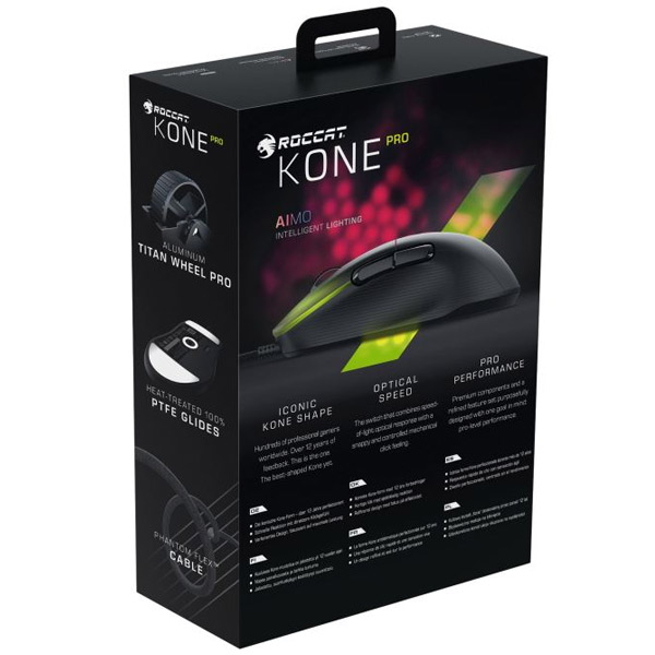 Herná myš Roccat Kone Pro, čierna Herná myš Roccat Kone Pro, čierna