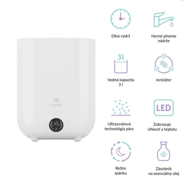 Zvlhčovač vzduchu TrueLife AIR Humidifier H5 Touch Zvlhčovač vzduchu TrueLife AIR Humidifier H5 Touch
