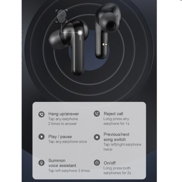 Xiaomi Haylou GT3 Pro TWS, black Xiaomi Haylou GT3 Pro TWS, black