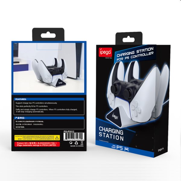 Duálna nabíjacia stanica iPega P5012 pre PS5 DualSense Duálna nabíjacia stanica iPega P5012 pre PS5 DualSense