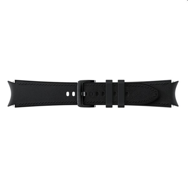 Náhradný hybridný kožený remienok pre Samsung Galaxy Watch4 (veľkosť M/L), čierna