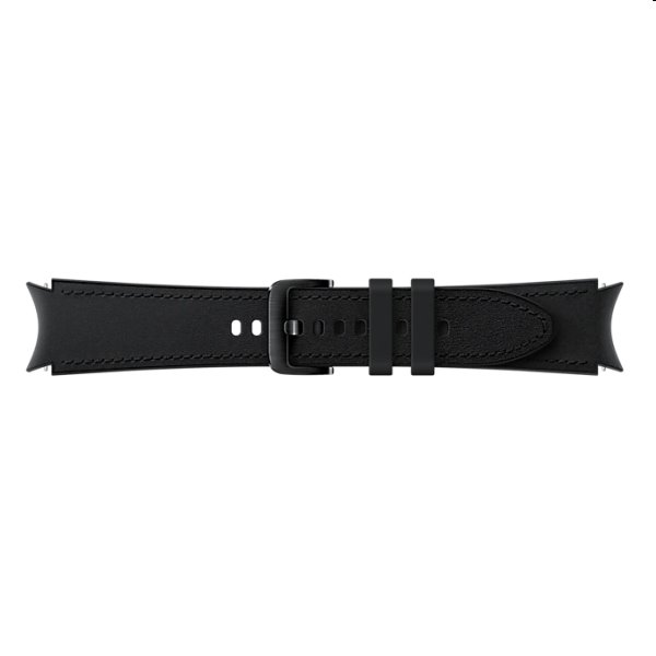 Náhradný hybridný kožený remienok pre Samsung Galaxy Watch4 (veľkosť M/L), čierna Náhradný hybridný kožený remienok pre Samsung Galaxy Watch4 (veľkosť M/L), čierna