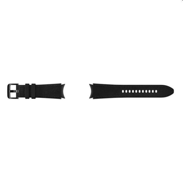 Náhradný hybridný kožený remienok pre Samsung Galaxy Watch4 (veľkosť M/L), čierna Náhradný hybridný kožený remienok pre Samsung Galaxy Watch4 (veľkosť M/L), čierna