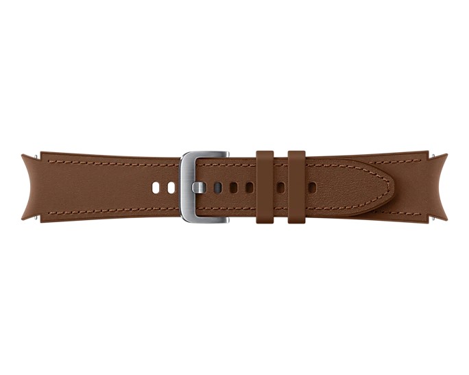 Náhradný hybridný kožený remienok pre Samsung Galaxy Watch4 (veľkosť M/L), hnedá