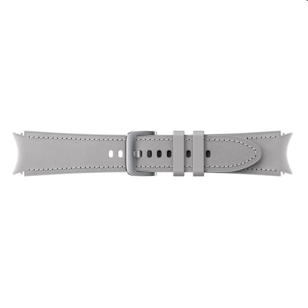 Náhradný hybridný kožený remienok pre Samsung Galaxy Watch4 (veľkosť M/L), strieborná
