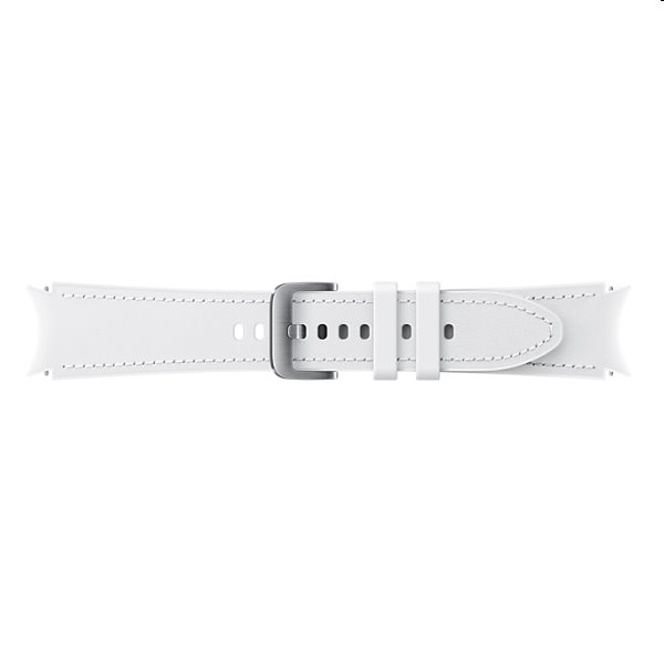 Náhradný hybridný kožený remienok pre Samsung Galaxy Watch4 (veľkosť M/L), biela