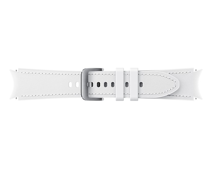 Náhradný hybridný kožený remienok pre Samsung Galaxy Watch4 (veľkosť M/L), biela