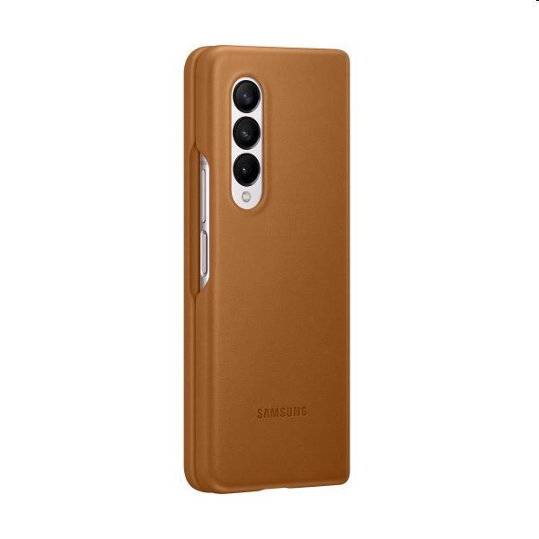 Puzdro Leather Cover pre Samsung Galaxy Z Fold3, camel Puzdro Leather Cover pre Samsung Galaxy Z Fold3, camel