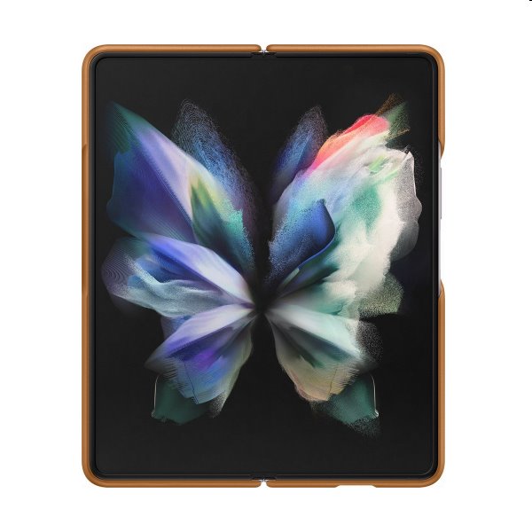 Puzdro Leather Cover pre Samsung Galaxy Z Fold3, camel Puzdro Leather Cover pre Samsung Galaxy Z Fold3, camel