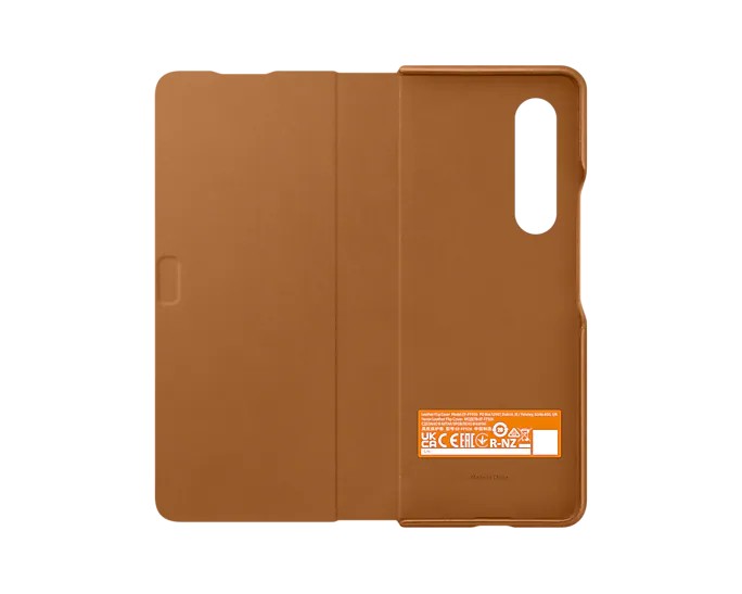 Knižkové puzdro Leather Flip Cover pre Samsung Galaxy Z Fold3, hnedá Knižkové puzdro Leather Flip Cover pre Samsung Galaxy Z Fold3, hnedá