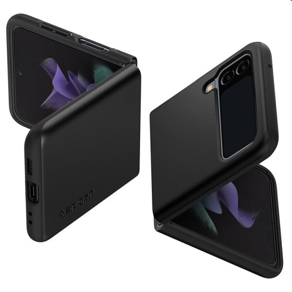 Puzdro Spigen Thin Fit pre Samsung Galaxy Z Flip3, čierne Puzdro Spigen Thin Fit pre Samsung Galaxy Z Flip3, čierne