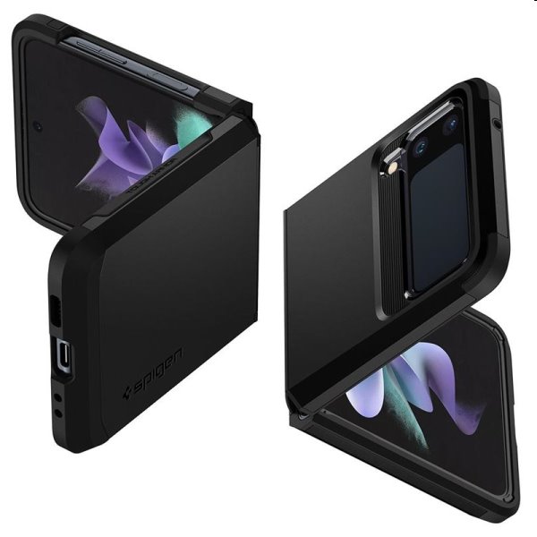 Zadný kryt SpigenTough Armor pre Samsung Galaxy Z Flip3, čierna Zadný kryt SpigenTough Armor pre Samsung Galaxy Z Flip3, čierna