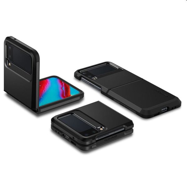 Zadný kryt SpigenTough Armor pre Samsung Galaxy Z Flip3, čierna Zadný kryt SpigenTough Armor pre Samsung Galaxy Z Flip3, čierna
