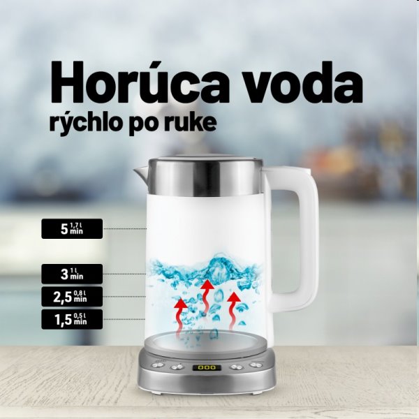 Rýchlovarná kanvica Lauben rýchlovarná kanvica EK17WS Rýchlovarná kanvica Lauben rýchlovarná kanvica EK17WS
