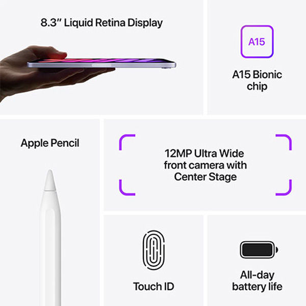 iPad mini Wi-Fi + Cellular 256GB Kozmický sivý (2021)