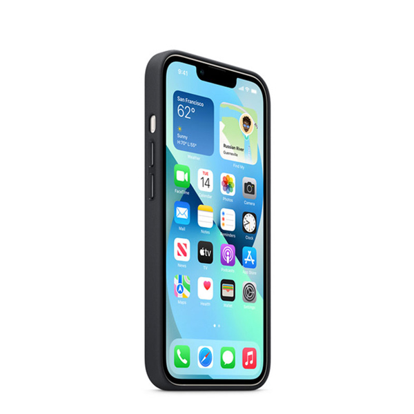 Apple iPhone 13 Silicone Case with MagSafe, midnight Apple iPhone 13 Silicone Case with MagSafe, midnight