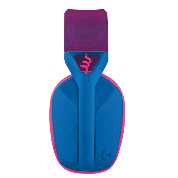 Herné bezdrôtové slúchadlá Logitech G435 Lightspeed Bluetooth, modré