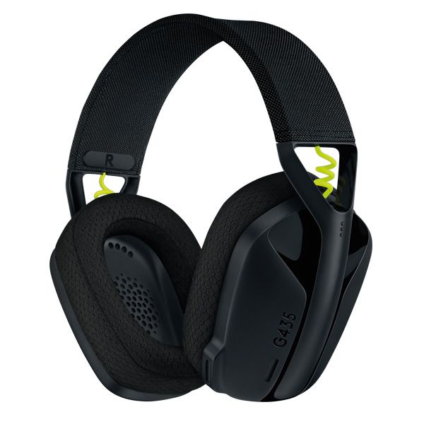 Logitech G435 LIGHTSPEED - bezdrôtové herné slúchadlá - čierna/žltá