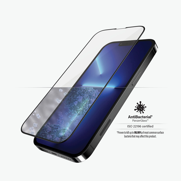Ochranné temperované sklo PanzerGlass Case Friendly pre Apple iPhone 13 Pro Max, čierne