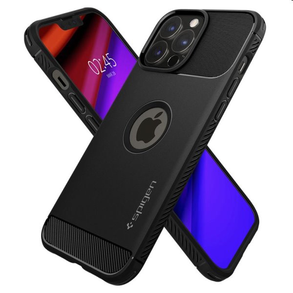 Zadný kryt Spigen Rugged Armor pre Apple iPhone 13 Pro Max, čierna Zadný kryt Spigen Rugged Armor pre Apple iPhone 13 Pro Max, čierna